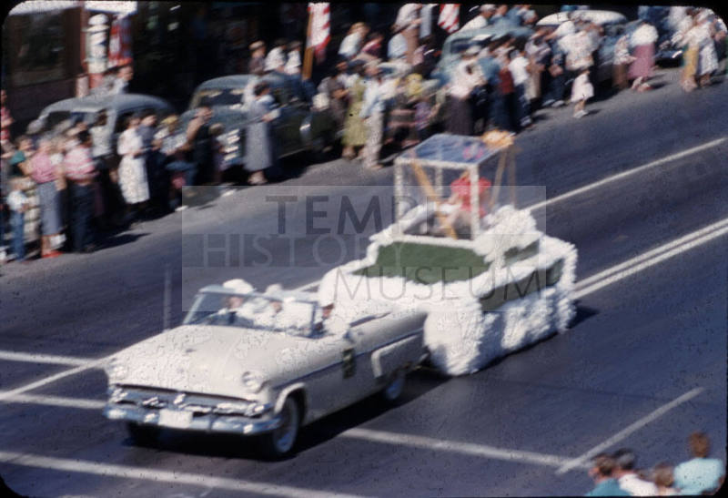 Parade:  White Car and Float - Mill Avenue, Tempe