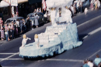 Parade:  White Angel Float - Mill Avenue, Tempe