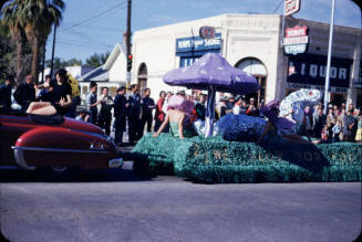 Parade:  Purple Umbrella Float - Mill Avenue, Tempe