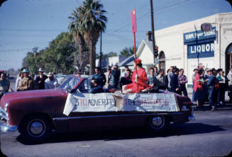 Parade:  1940s Ford Convertible Advertising The 'State Press' - Mill Avenue, Tempe