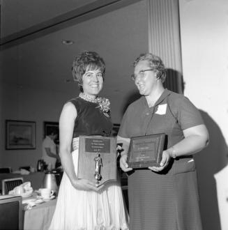 Tempe Centennial Awards showing Sister Mary Valeria and Virginia Hall