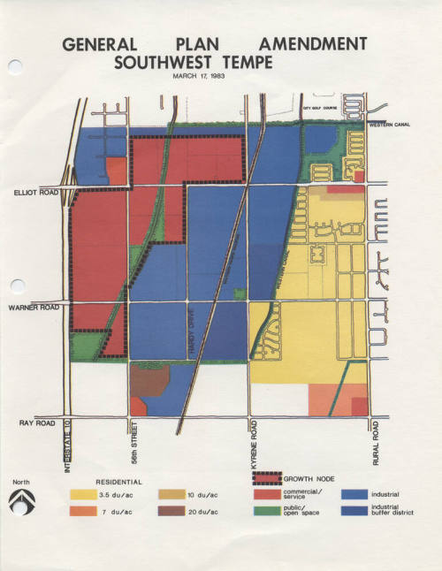 Map - General Plan Amendment for Southwest Tempe - March 17, 1983