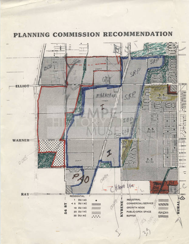 Map - Planning Commission Recommendation for Southwest Tempe