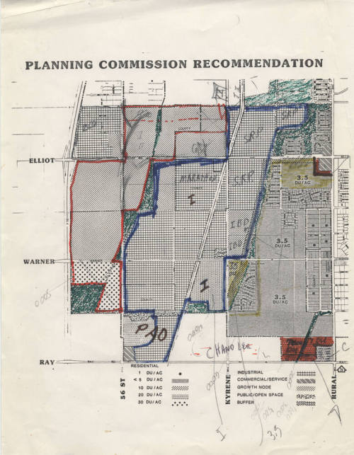 Map - Planning Commission Recommendation for Southwest Tempe
