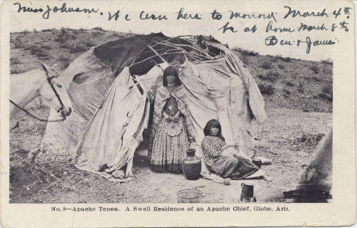 Postcard - Apache Tepee, Globe , Arizona