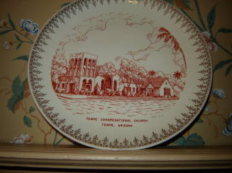 Plate, Tempe Congregational Church
