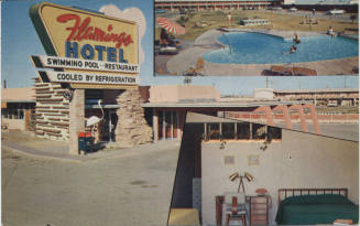 Postcard - Flamingo Hotel, Yuma, Arizona