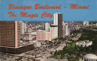 Postcard - Biscayne Boulevard, Miami, Florida