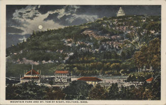 Postcard - Mountain Park and Mt. Tom, Holyoke, Massachusetts