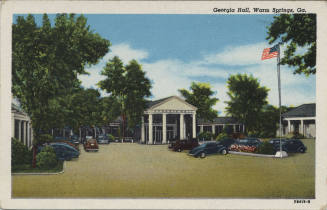 Postcard - Georgia Hall, Warm Springs, Georgia