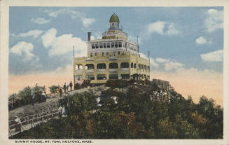 Postcard - Summit House, Mt. Tom, Holyoke, Massachusetts