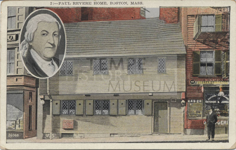 Postcard - Paul Revere Home, Boston, Massachusetts