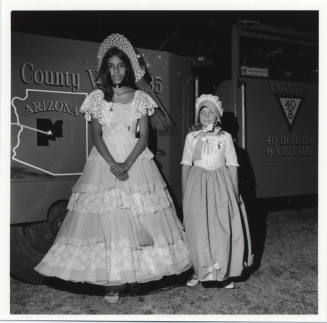 Costumed Girls at Tempe Centennial Celebration
