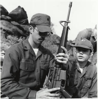 ASU ROTC Maneuvers - Papago Park - M16 Rifle