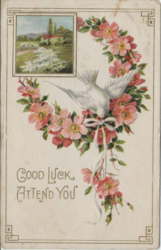 Postcard - "Good Luck Attend You"