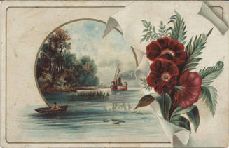 Postcard - Decorative Card with Flowers