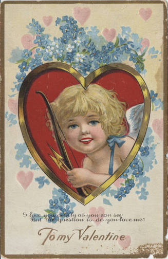 Postcard - "To My Valentine-I Love ..."