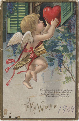Postcard - "To My Valentine, Cupid's ..."