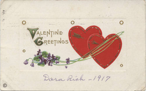 Postcard - "Valentine Greetings"