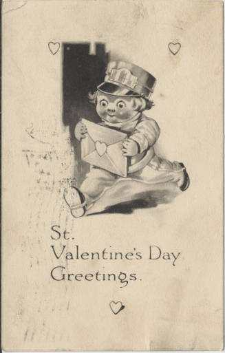 Postcard - "St. Valentine's Day Greetings"