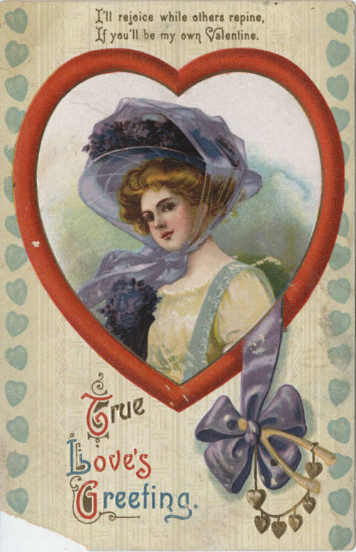 Postcard - "True Love's Greetings"