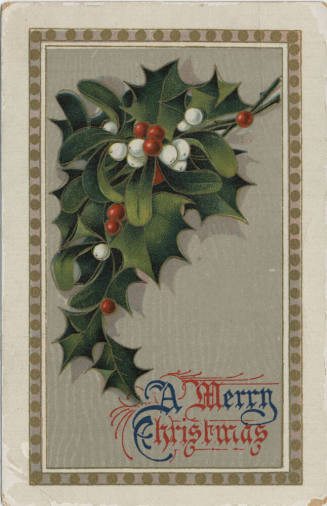 Postcard - "A Merry Christmas"