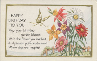 Postcard - "Happy Birthday to You"