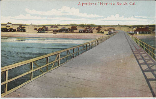 Postcard - A Portion of Hermosa Beach, California