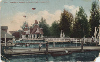 Postcard  - Scene at Madison Park - Seattle, Washington