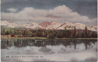 Postcard - The Wasatch Range from Salt Lake, Utah
