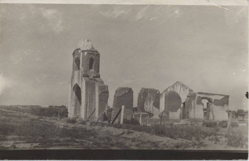 Postcard - Ruins of Adobe Structure