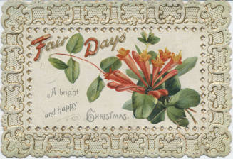 Postcard - "A Bright and Happy Christmas"