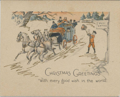 Postcard - "Christmas Greetings"