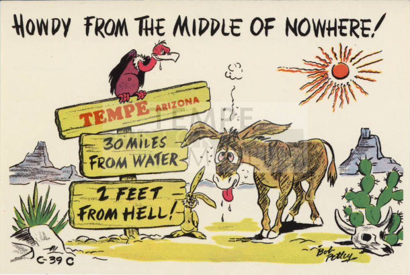 Postcard - "Howdy from the Middle of Nowhere!"