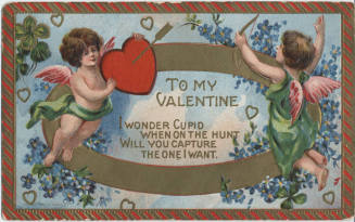 Postcard - "To My Valentine, I Wonder ..."