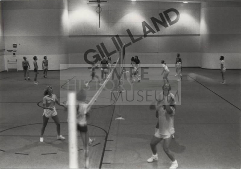 People Participating in Volleyball Games at Gililland Intermediate School Gym
