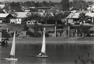 Class Sailboats on Kiwanis Park Lake