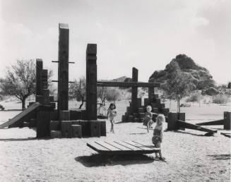 Children Playing in Papago Park - Newspaper Article on Park Included