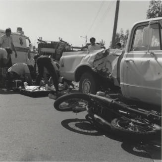 Motorcycle - Truck Accident - 1 of 11