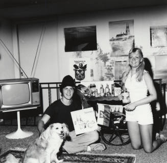 Two Teenagers and a Regensburg Display  - July 1977