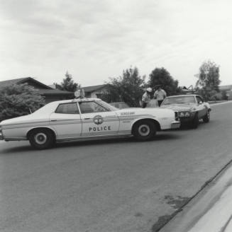 Sergeant Police Car with Two Unidentified Officers