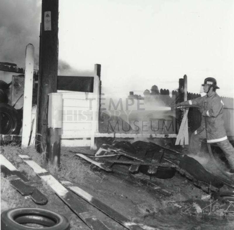 Tire Fire - Tempe Daily News - August 12, 1977 - (2 of 5)