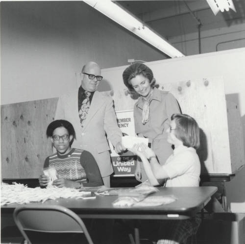 Counting Ballots for Tempe United Way - October 1977