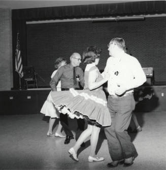 Photograph of Tempe Tenderfoot Square Dancing group square dancing (1of 4)