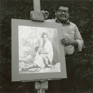 John Durante With Artwork