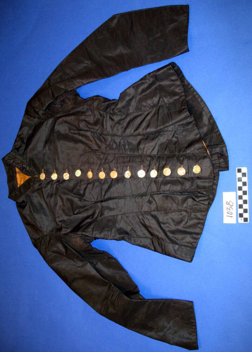 Black taffeta basque jacket