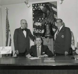 Mayor with two other men, May 1978