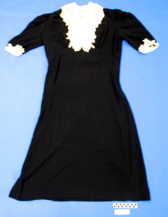 Black crepe dress