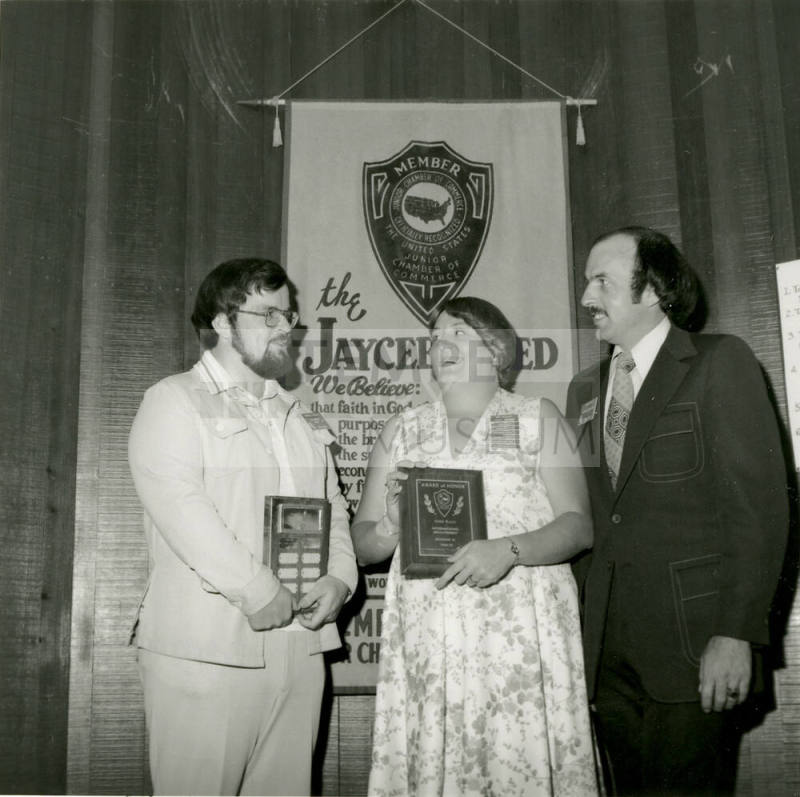Unidentified Jaycee Award Recipients & Presenter - May 1978