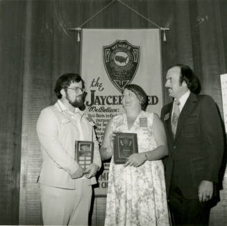 Unidentified Jaycee Award Recipients & Presenter - May 1978